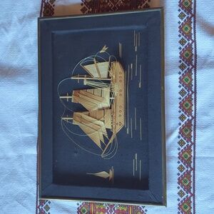 🇺🇦Ukrainian Folk Art Ship Picture "Comrade"